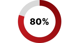 80% graph