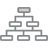 Gray Flow chart icon
