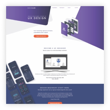 Landing page design by Disruptive Advertising