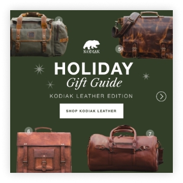 Kodiak Leather creative by Disruptive Advertising
