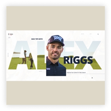 Alex Riggs landing page design by Disruptive Advertising