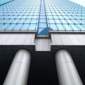 view of a building from the ground