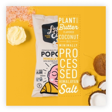 Popcorn bag creative by Disruptive Advertising