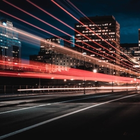 time lapse of cars on a street